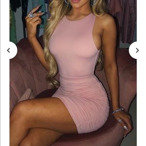 Tiana Mini Dress - Dusty Pink